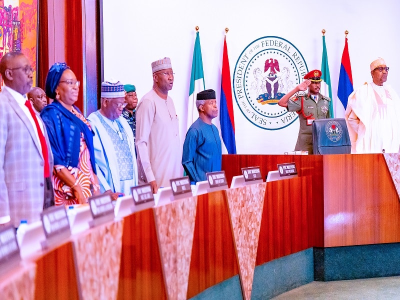 Photos: Buhari Presides Over First FEC Meeting After Governorship Elections