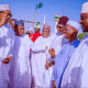 Photos: Buhari Arrives Katsina, Visit Emir Of Daura Ahead Of Guber Elections