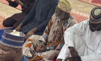 Photos Of CJN Ariwoola Spotted Observing Prayers At Abuja Mosque