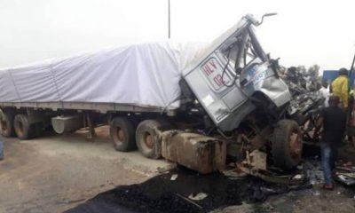 11 Killed As Dangote Truck Collides With Passenger Bus In Edo