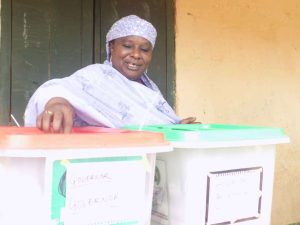 Kaduna: APC Deputy Gov Candidate, Hajiya Hadiza Sabuwa Balarabe Votes