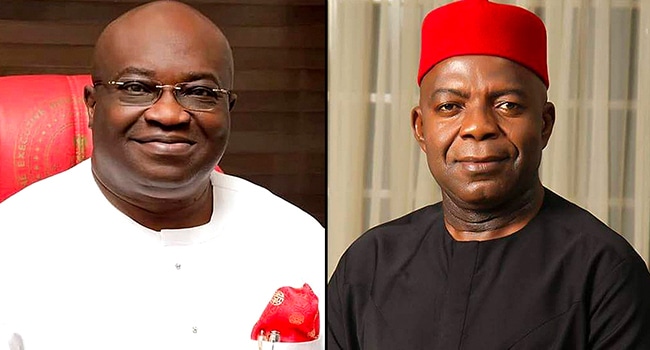 'You Lied, I'm Not Owing Salaries’ - Ikpeazu Replies Otti