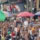 Huge Crowd As Peter Obi Storms Edo Ahead Of Governorship Elections (Photos)