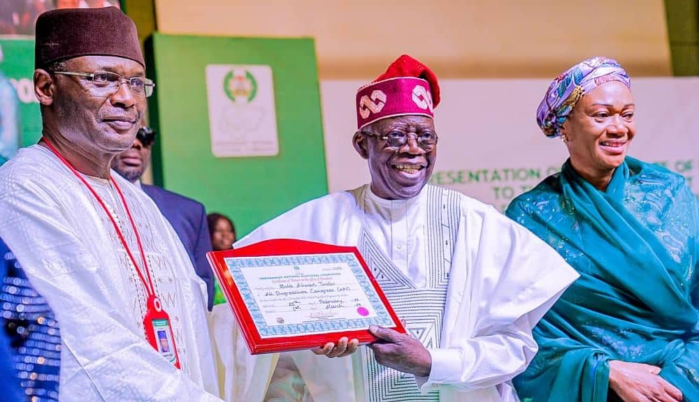 "I Know Many Did Not Vote For Me" - Tinubu's Speech As He Gets Certificate Of Return As Nigeria's President-elect (Full Text)