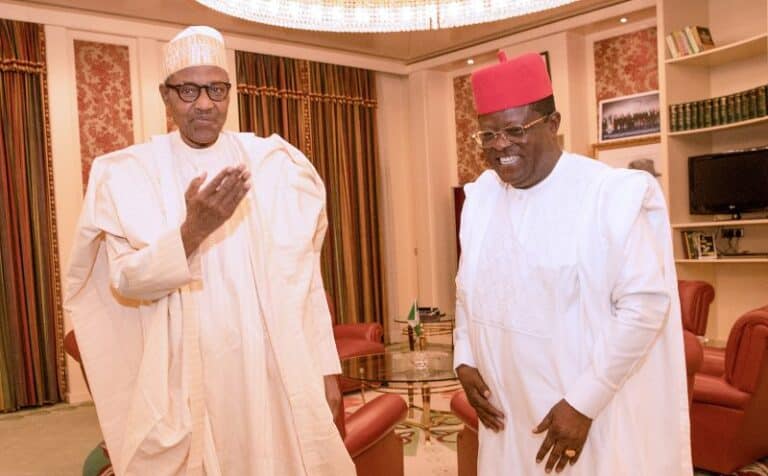 What Gov Umahi Said After Meeting With Buhari In Abuja