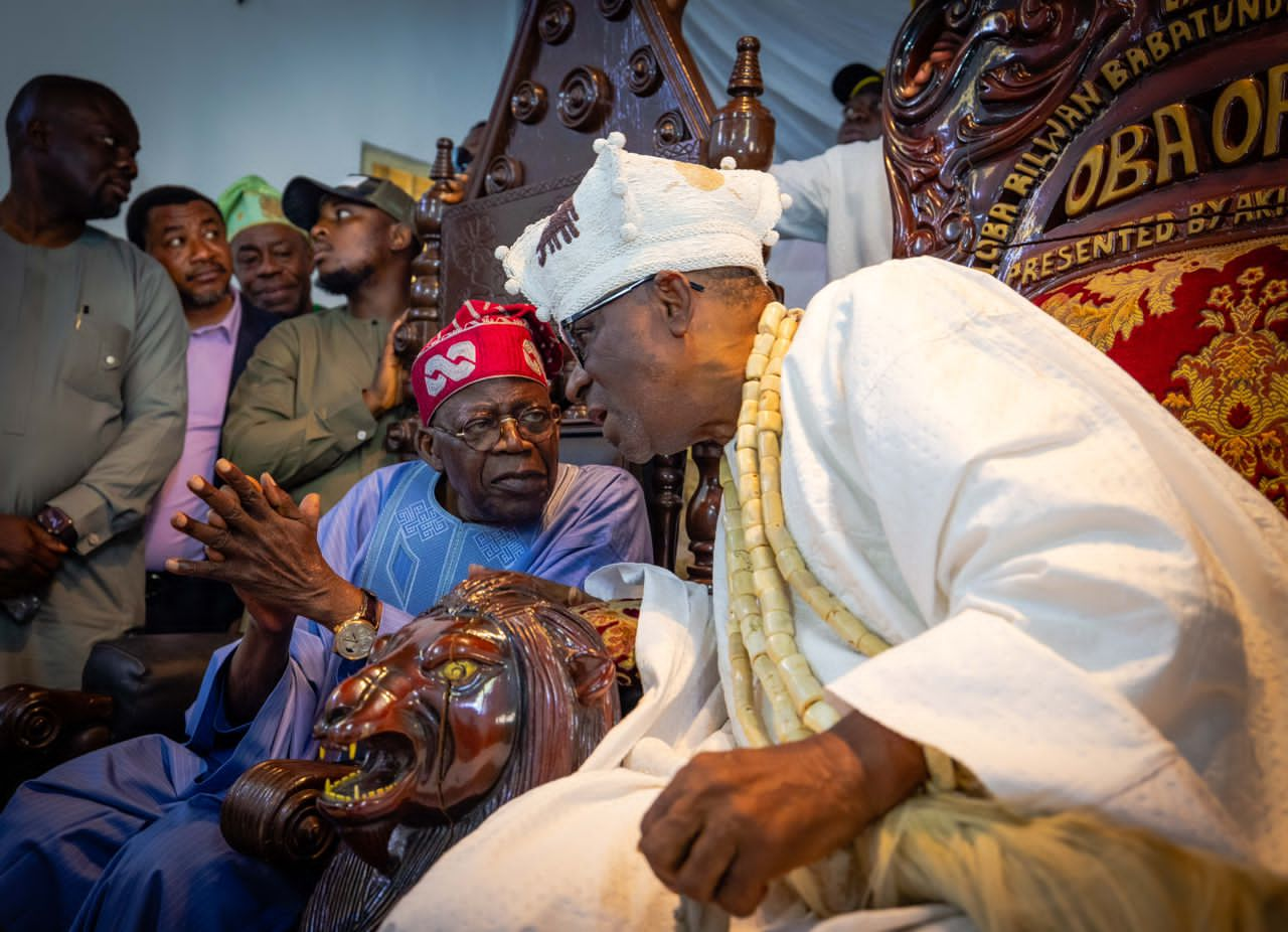 What Tinubu Said During Visit To Oba Of Lagos On Sunday