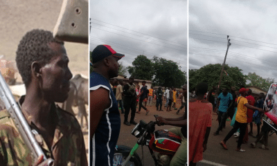BREAKING: 'Until We See Buhari, Ortom' - Benue Youths Protest Bloody Attack By Suspected Fulani Militia