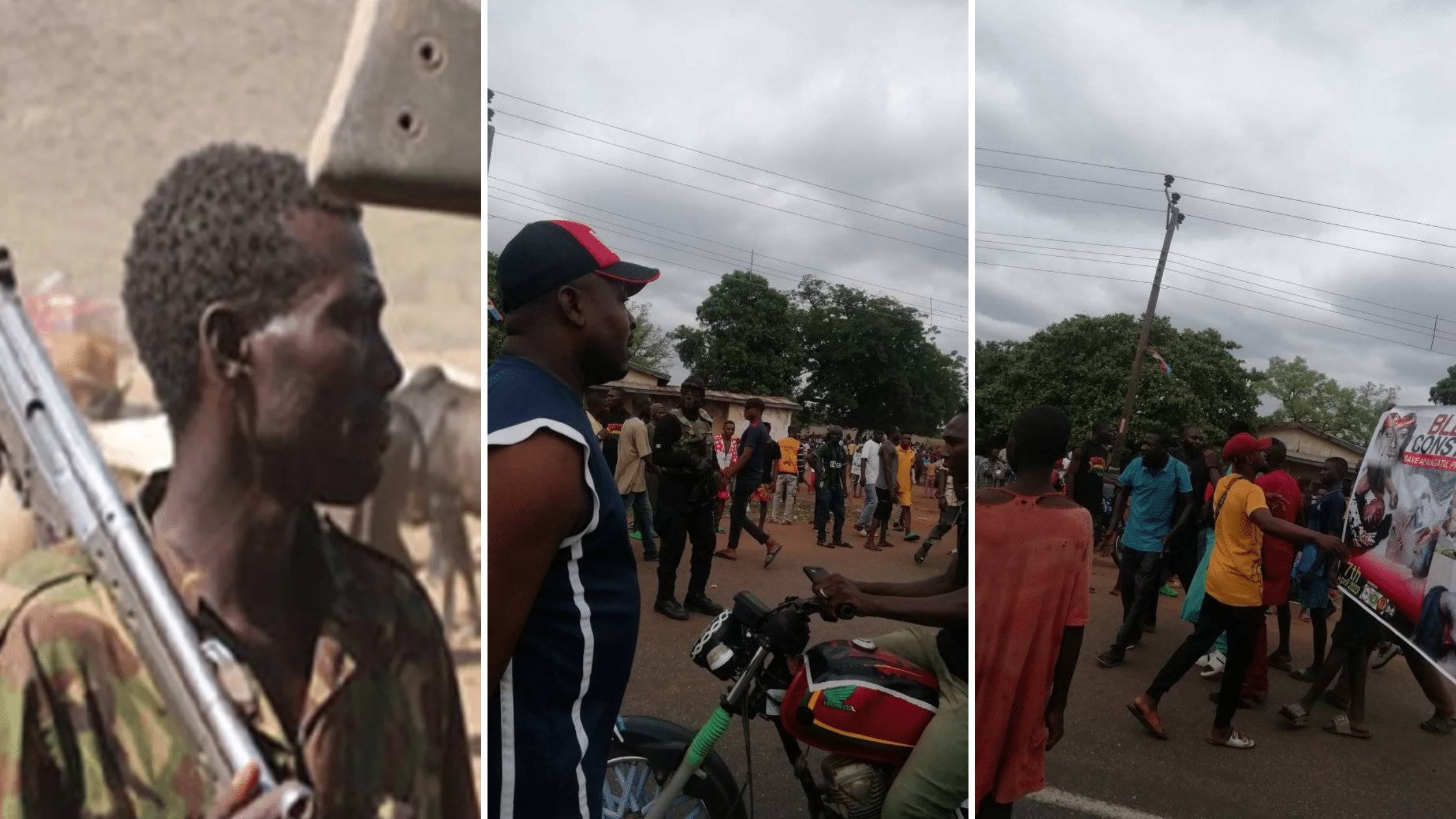 BREAKING: 'Until We See Buhari, Ortom' - Benue Youths Protest Bloody Attack By Suspected Fulani Militia