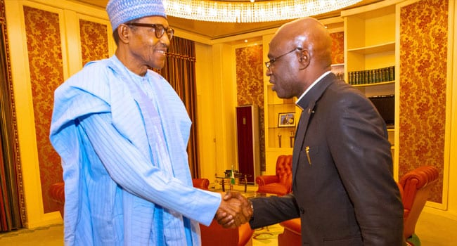 Benue Governor-elect, Alia Meet Buhari, Speaks On Probing Ortom