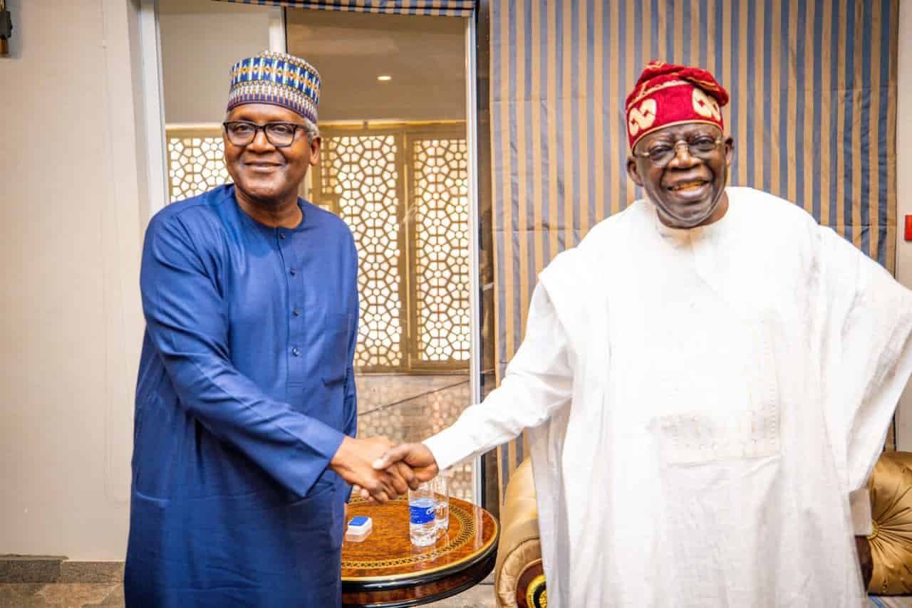 Dangote, Lawan, Abiodun, Others Visit Tinubu (Photos)