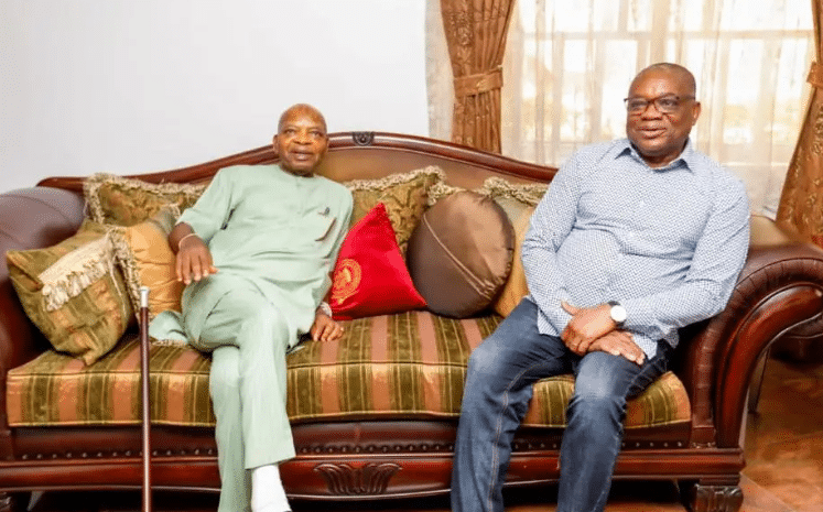 Arthur Eze Visits Orji Kalu Over Wife’s Death [Photos]