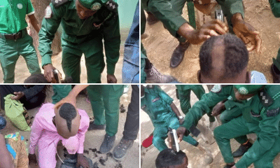 Hisbah Officials Forcefully Shave Off Youths’ Hair In Borno - [Photos]