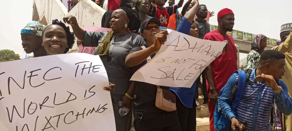 Protest Breaks Out In Adamawa State Over Governorship Election Results