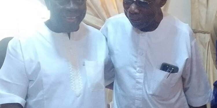 Obasanjo Visits Afenifere Leader, Adebanjo On His 95th Birthday