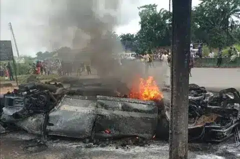 16 People Including Children Burnt To Death In Osun Road Crash