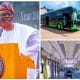 Sanwo-Olu takes deleivery of electric bus