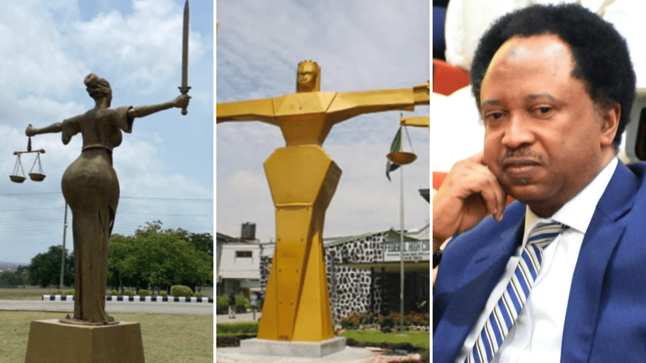 Photo: 'New' Nigeria's Symbol Of Justice Causes Stirs On Social Media, Shehu Sani Reacts