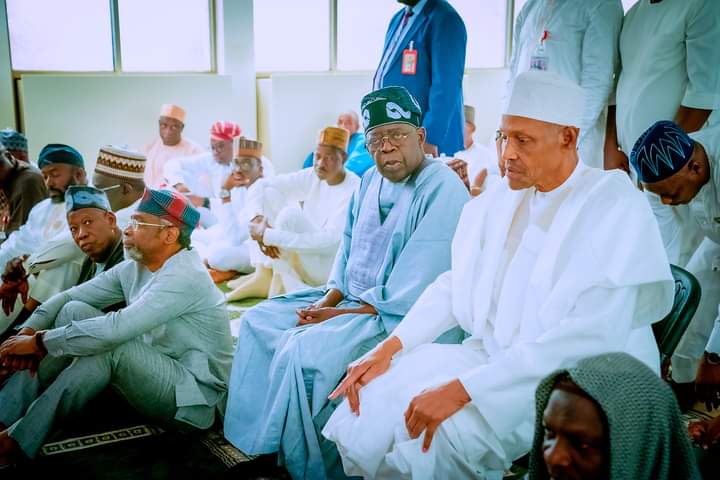 Photos: Tinubu, Buhari, Ganduje, Others Meet At Aso Villa Mosque