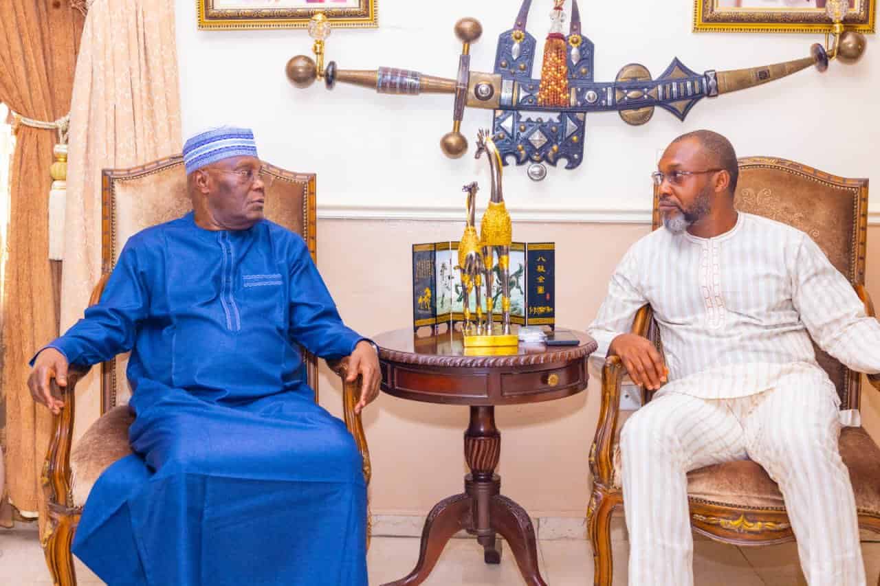 Atiku Visits Osita Chidoka Over Mother's Demise [Photos]