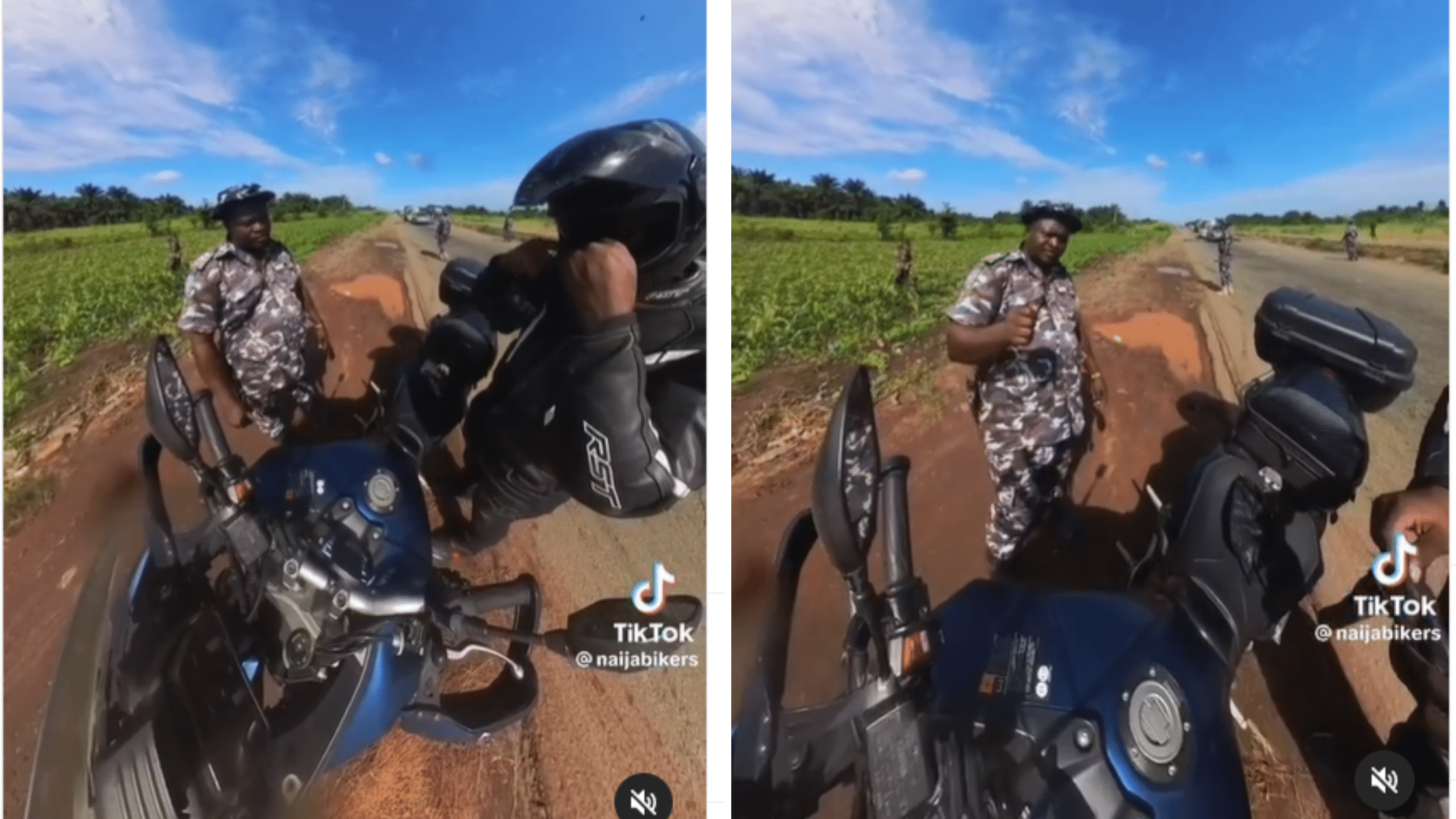 Please Do Us A Favour - Policemen Captured On Camera Beg Biker To Delete Video - [See Video]