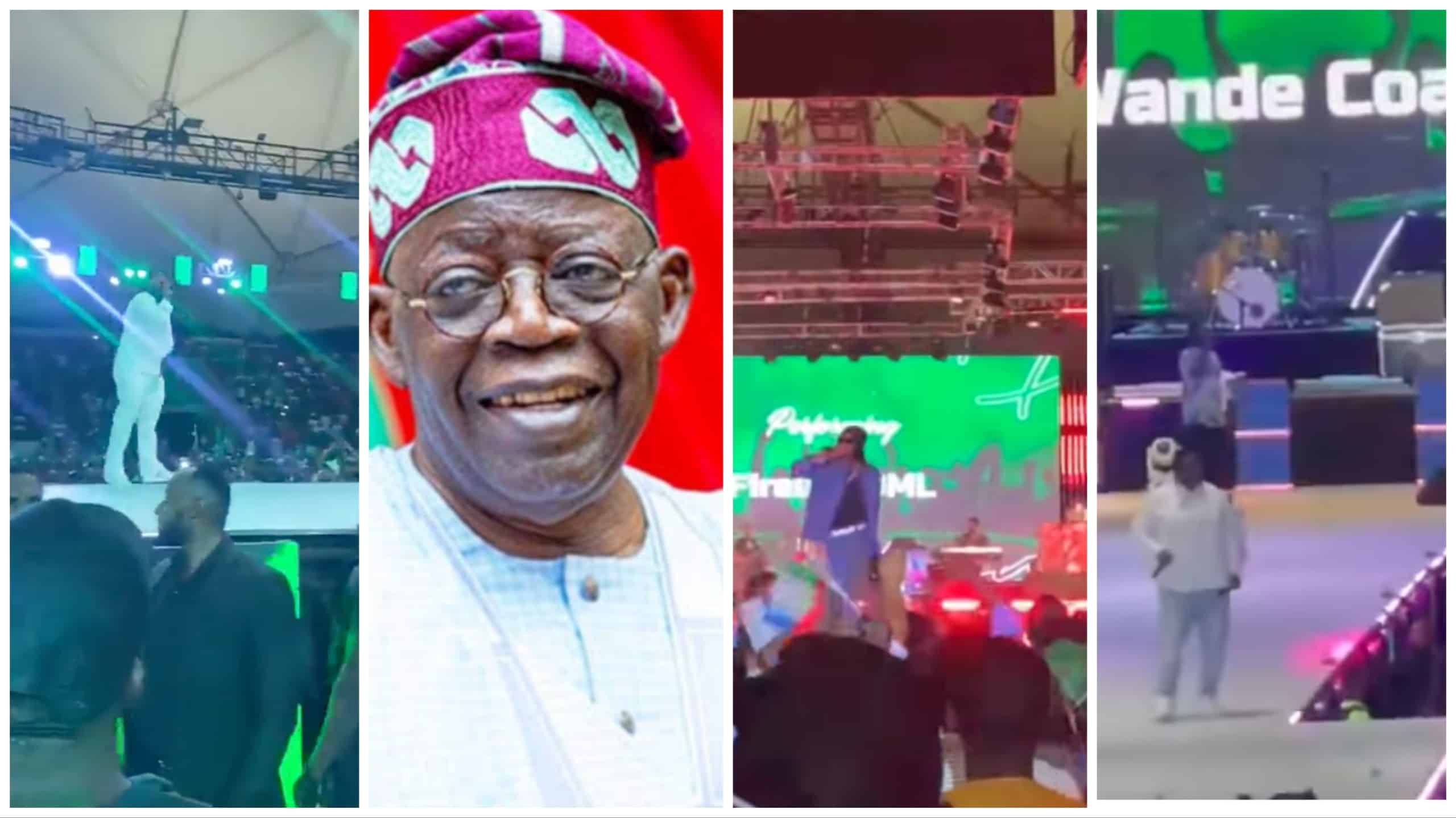 Celebrities at Tinubu's concert