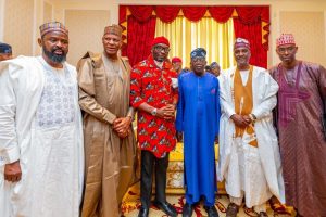 Tinubu Meets With Abbas, Kalu, APC 'Anointed Candidates' For House Of Reps Leadership (Photos)