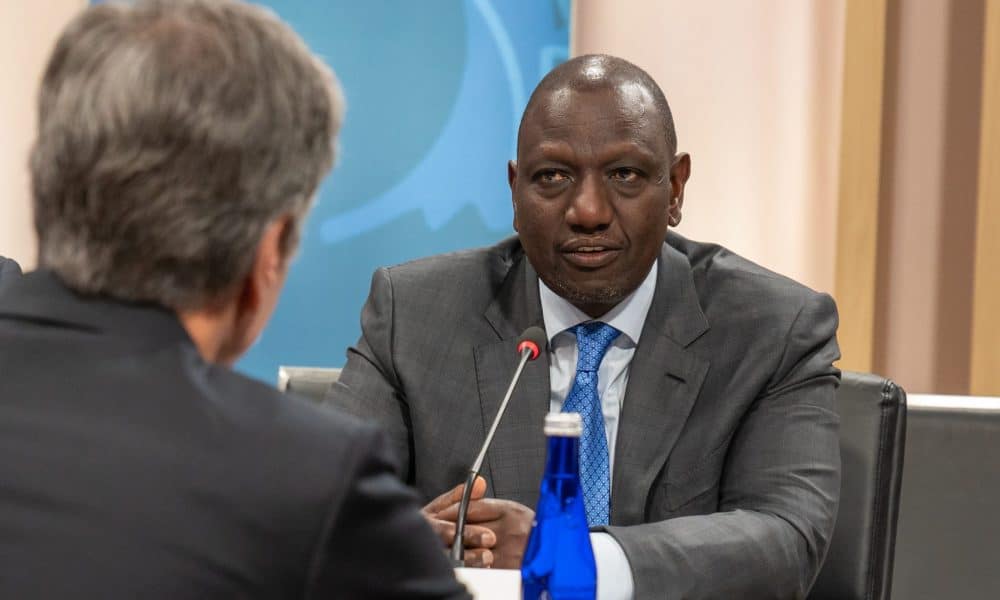Secretary of State Antony J. Blinken meets with Kenyan President William Ruto on the margins of the U.S.-Africa Leaders Summit in Washington, D.C., on December 15, 2022. [State Department photo by Ron Przysucha