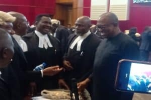 Presidential Election Tribunal: Peter Obi Arrives In Court (Photos)