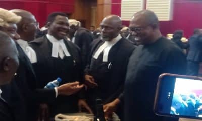 Presidential Election Tribunal: Peter Obi Arrives In Court (Photos)