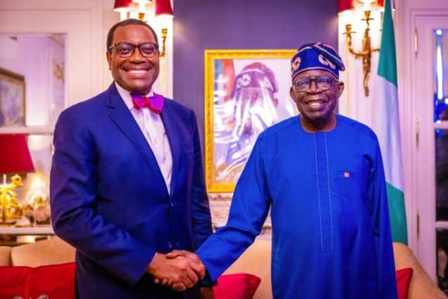 What Tinubu Disccused With AfDB President, Adesina In France