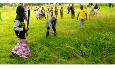 Eid-El-Kabir 2023: Christians Join Muslims To Clear Grass On Kaduna Praying Ground