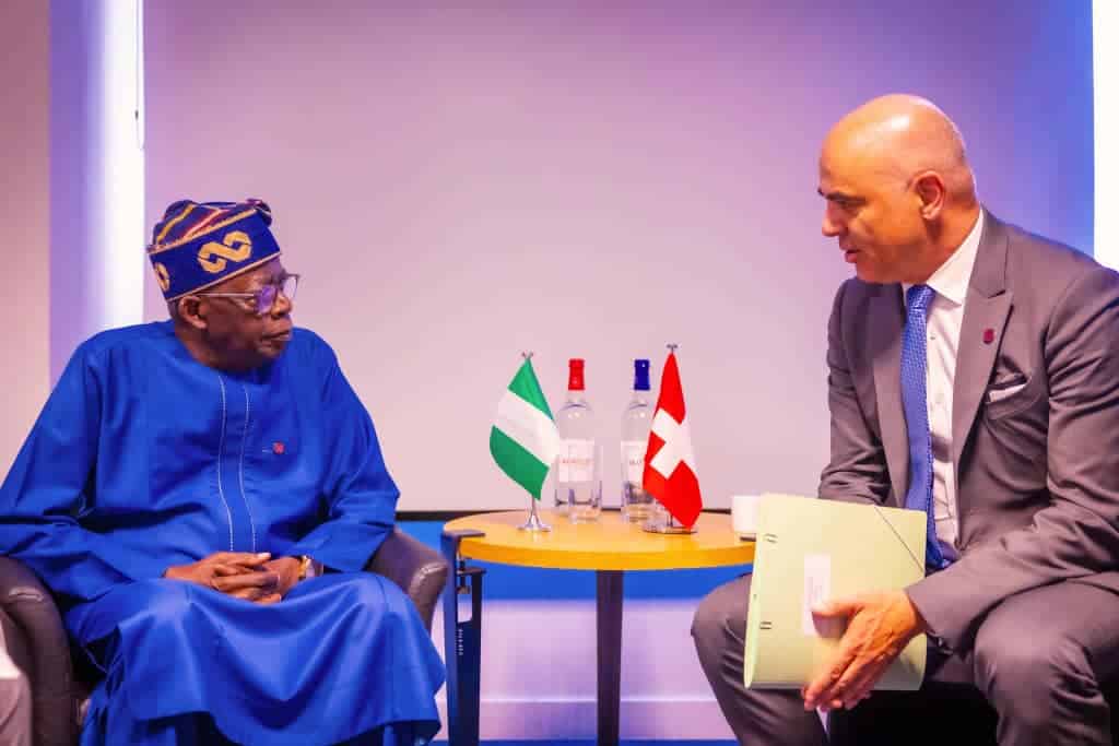 President Tinubu Engages in Bilateral Meeting with Swiss President During Paris Summit