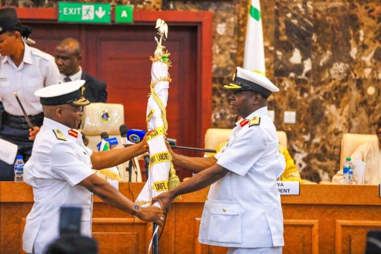 Real Admiral Emmanuel Ogalla Assumes Office as New Chief of Naval Staff, Pledges to Tackle Maritime Security Challenges