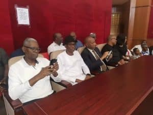Peter Obi, Baba-Ahmed, Others Storm Tribunal As Fireworks Resume [Photos]