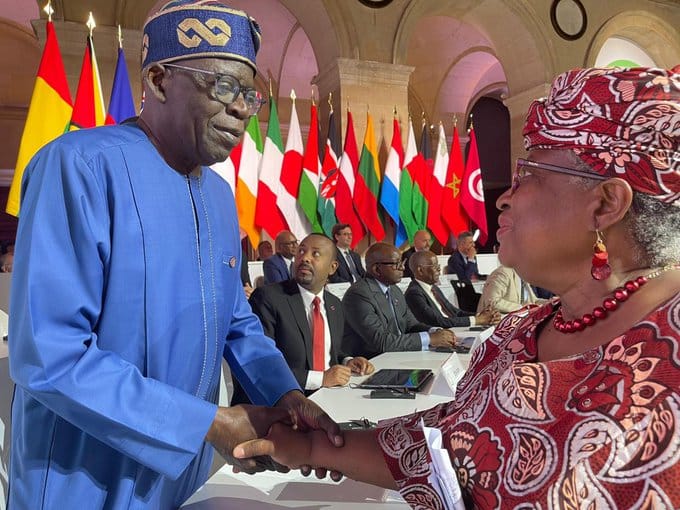 Reactions As Okonjo-Iweala Finally Posts Picture With Tinubu