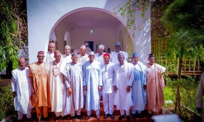 Photos: Governors, Ex-Governors Visit Buhari In Daura (Full List)