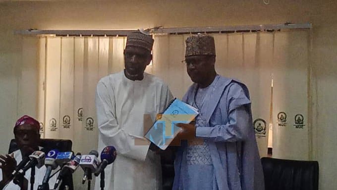 NUC Executive Secretary, Abubakar Rasheed Hands Over After Voluntary Resignation (Photo)