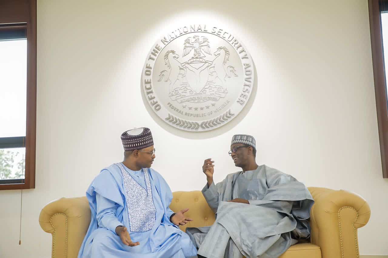 After Meeting Security Chiefs, Gov Sani Of Kaduna Visits NSA, Nuhu Ribadu