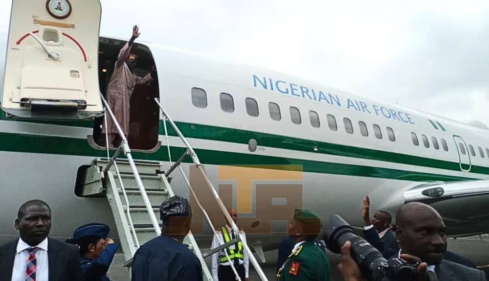 Breaking: President Tinubu Departs For Qatar (Video)