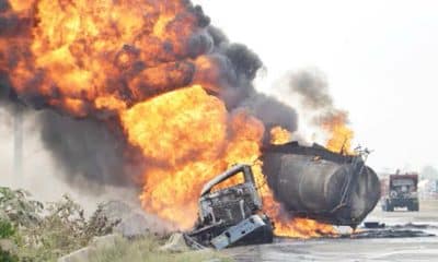 Video From Scene Of Tanker Explosion Which Claimed Over 20 Lives Along Warri-Benin Highway