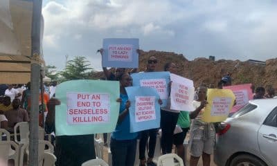 JUST IN: TradeMore Residents Protest FCTA Planned Demolition