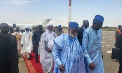 Photos: Gen Abubakar, Sultan Arrive Niger Republic For Another Round Of Negotiations