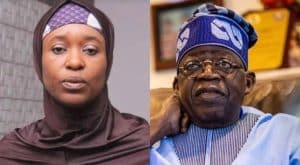 Aisha Yesufu and Tinubu