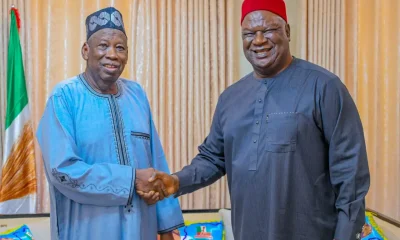 Defection: PDP's Anyim Pius Meets APC Chairman, Ganduje