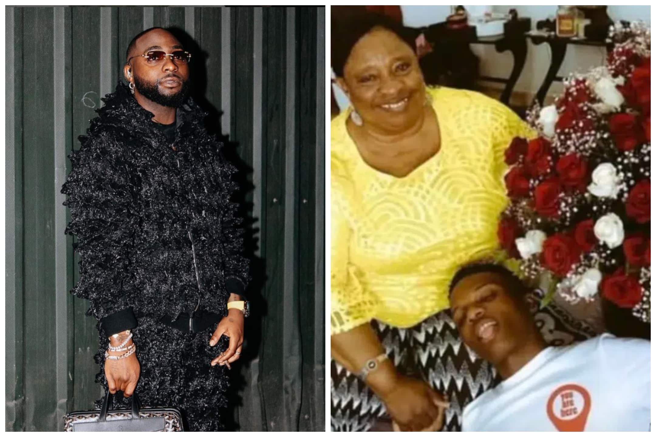 Davido Reacts To Wizkid's mother's death