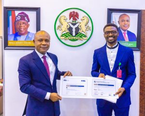 Gov. Mbah Meets First Igbo Person To Have Both FIFA Master And UEFA Certificate In Football Management (Photos)