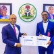 Gov. Mbah Meets First Igbo Person To Have Both FIFA Master And UEFA Certificate In Football Management (Photos)