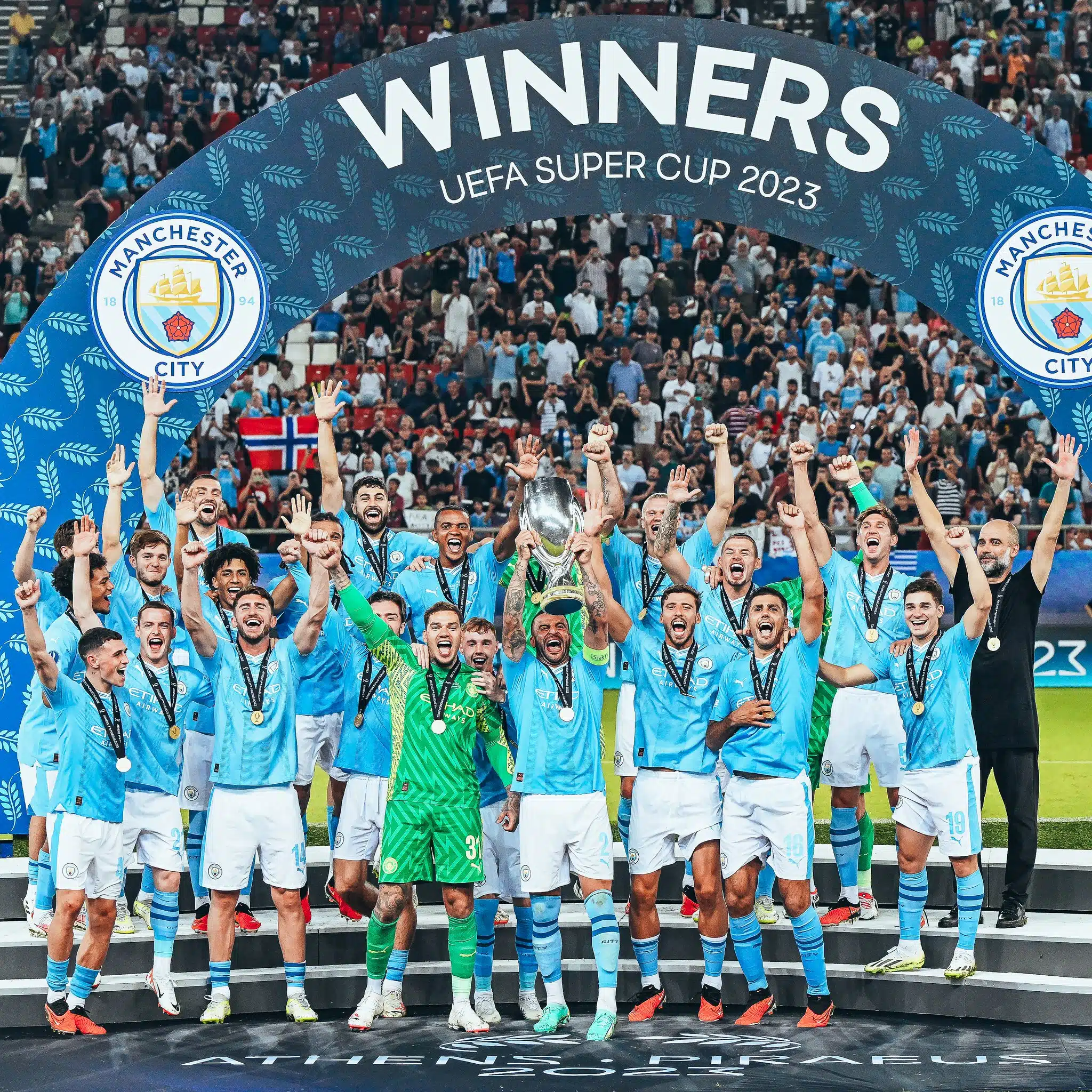 Manchester City Beat Sevilla Via Penalties To Win First UEFA Super Cup