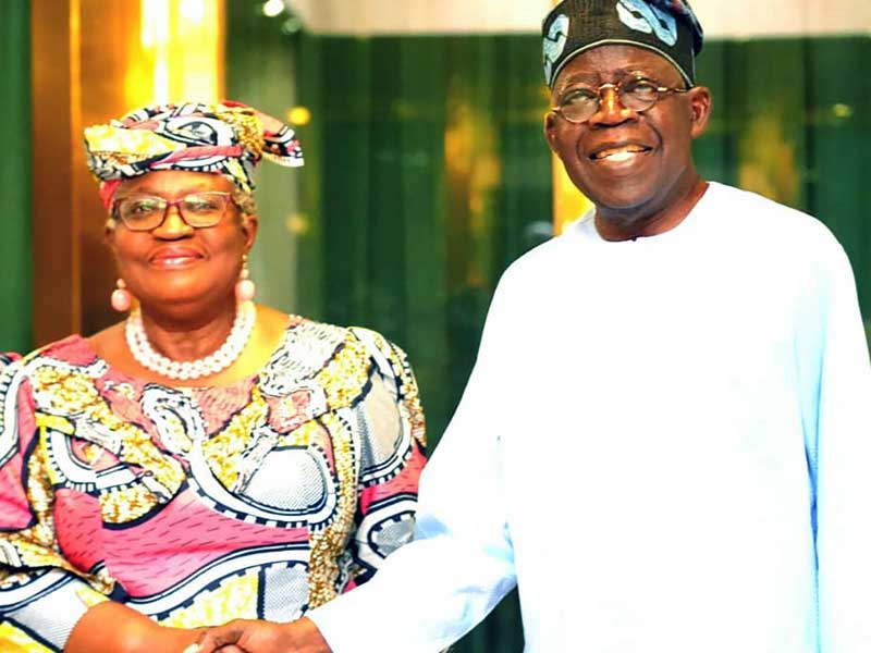 Moment Tinubu Received Okonjo-Iweala In Aso Rock (Video)
