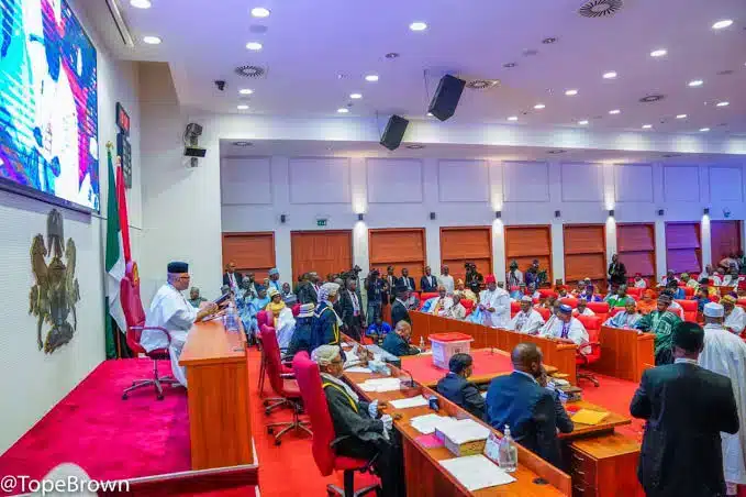 Breaking: Senate In Rowdy Session Over N29 Trillion Ways And Means Funds